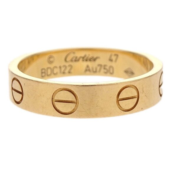 Cartier Mini Love Ring Au750 #47 BDC122 186780 - Picture 1 of 4